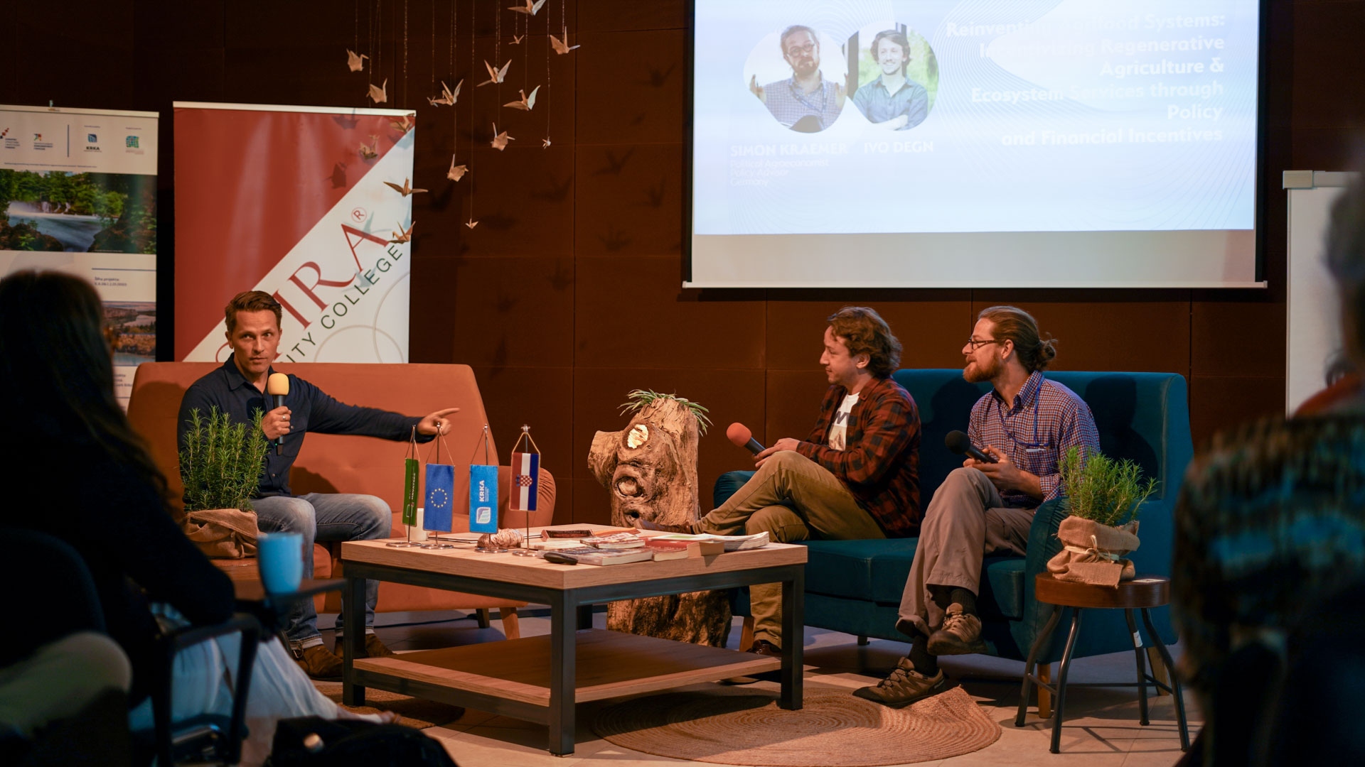 Panel on reinventing food systems at Regenerate Europe 2024